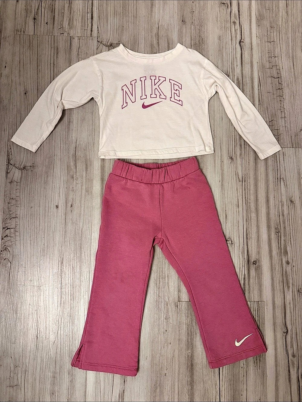 Nike Girls Pink & White Matching Set 3T